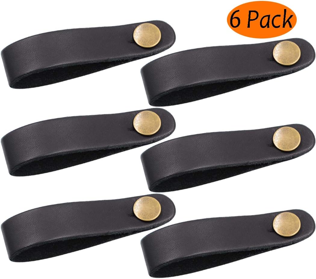 Guitar Headstock Adapter Strap Guitar Neck Strap Black Leather