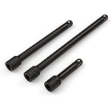 TEKTON 4966 3/8-Inch Drive Impact Extension Bar Set, Cr-V, 3-Piece
