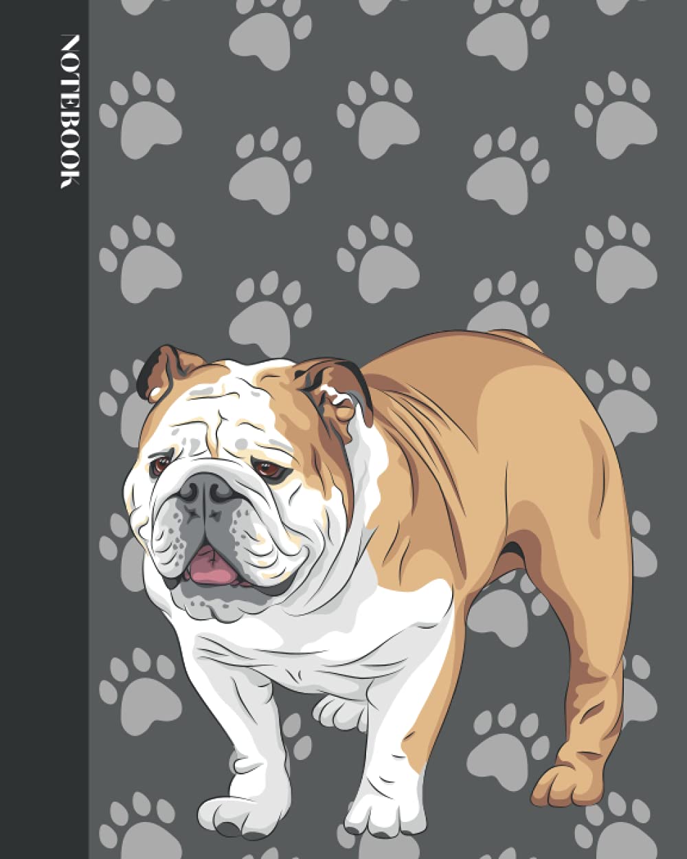 Bulldog Notebook: College Ruled Journal Gift For Dog Lovers