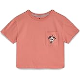 Volcom Girls Crop Top - Short Sleeve Cropped Girls T Shirts Crewneck Summer Tops (Size Runs Small Size Up Recommended)