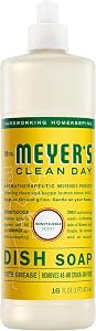 MRS. MEYER'S CLEAN DAY Liquid Dish Soap, Honeysuckle Scent, 16 Fl Oz Bottle