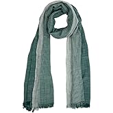 Humble Hilo Cumulus 100% Cotton Scarf, Shawl Wrap for Women - Lightweight Neck Scarf, Travel Coverup, Wedding or Evening Wrap