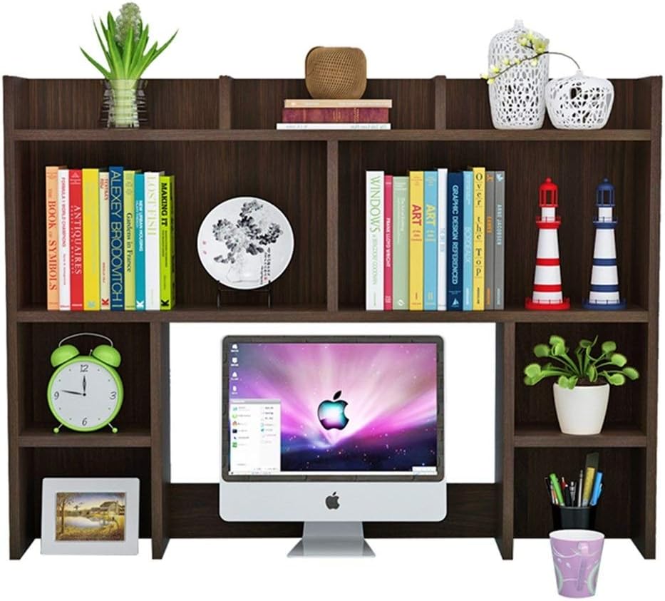 YAzNdom Bookshelf Adjustable Table Bookcase Bookcase Shelves Desktop