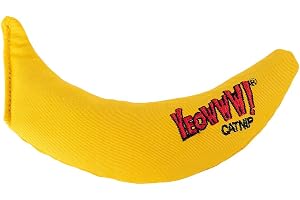 Yeowww! Catnip Chi-CAT-a Banana Toy for Cats - 7 Inches - Durable Cotton Twill - Made in the USA - Stuffed with Organically Grown Catnip