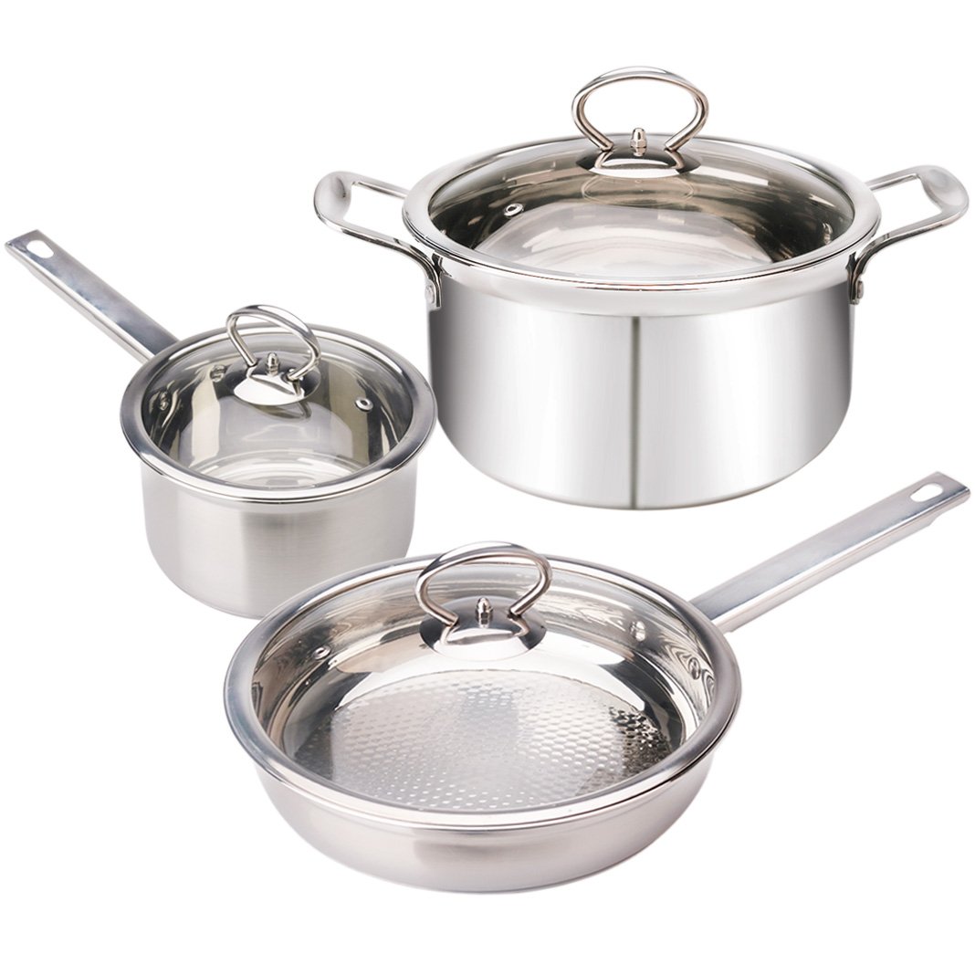 Juning Cookset para camping en acero inoxidable Set de cocina para senderismo