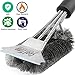 BBQ Grill Brush and Scraper 18'' Wire Safe Bristles Grill Cleaning Brush Stainless Steel Barbecue Cleaner with Scrubber, Great Grill BBQ Accessories for Cleaning Grill