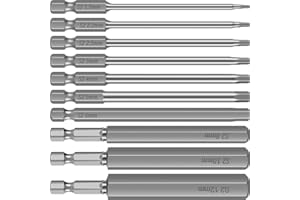 10Pcs Screwdriver Bit Set S2 Steel High Hardness Allen Wrench Drill Bit Set Multiple Size Quick Release Hex Bits Set for Elec