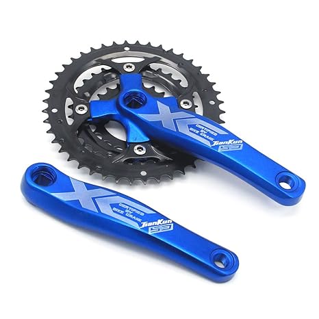 JIANKUN 9er MTB Kurbel 104BCD 170mm Crank Länge 22-32-44t Zahnrad, Kettenrad leicht zu ändern