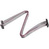 uxcell IDC 10 Pins Connector Flat Ribbon Cable Female Connector Length 20cm 1.27mm Pitch,2pcs
