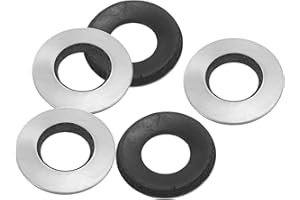 PATIKIL 304 Stainless Steel EPDM Bonded Sealing Washers, 10 Pieces 3/8" x25/32 Neoprene Rubber Washers Bonded Sealing Gaskets