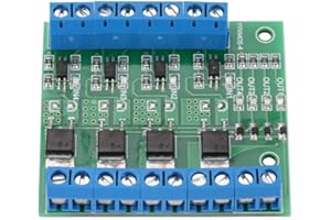 10A MOSFET PWM DC3-20V to 3.7-27V 4-Channel Driver Module, PLC Amplifier Circuit Board, Mosfet Driver Module