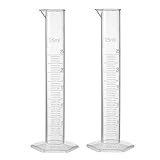 uxcell Plastic Graduated Cylinder, 25ml Measuring