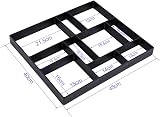 Zerone DIY Paving Mould Asymmetrical Stone Tile Brick Cement Concrete Garden view 4
