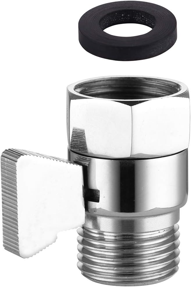 CIENCIA Shut Off Valve Brass Shower Water Control Valve Chrome Shower