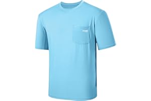 BASSDASH Men’s UPF 50+ Performance Short Sleeve Pocket T-shirt UV Sun Protection Fishing Hiking Kayaking Sports Shirts