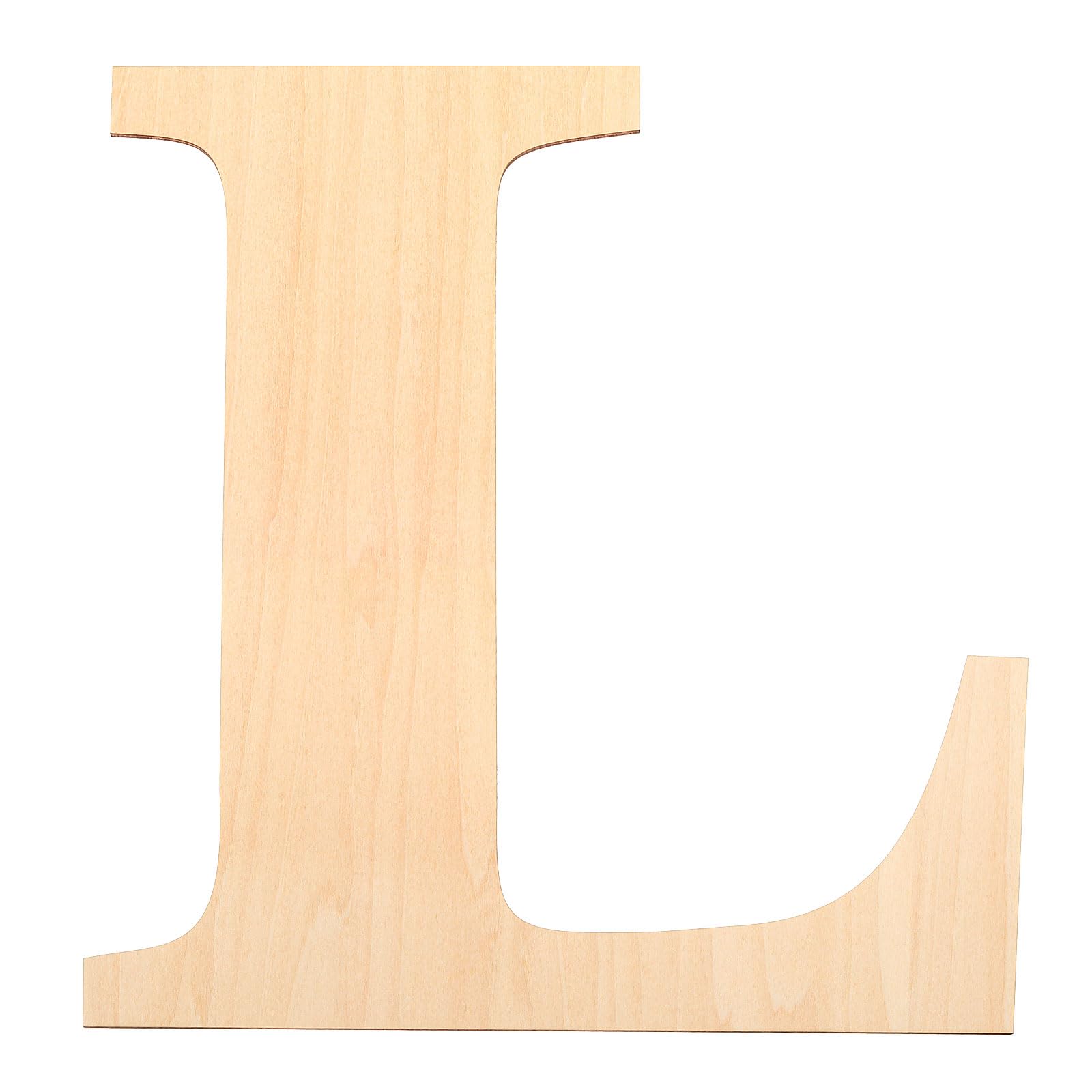 PATIKIL 12 Inch Wooden Letters, Letter L Shapes Cutouts Paintable Blank Unfinished Large Wood Alphabet Letters for Wall Decor, Home Decor, DIY Painting, Crafts