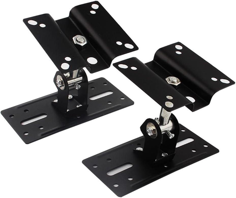 One Pair of Satellite Speaker Mount Bracket with Adjustable Tilt and Swivel for Wall and Ceiling
