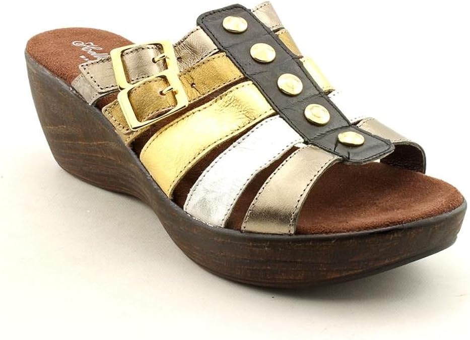 Amazon.com | Helle Comfort MOD.GEORGIA Womens Leather Wedge Sandals Shoes | Pumps