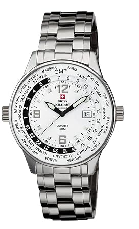 Swiss Military By Chrono Analogue White Dial Mens Watch SM34007.02