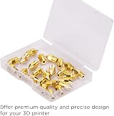 LUTER 30PCS 0.4mm 3D Printer Nozzles MK8 Extruder Brass for Creality Ender CR-10 view 5