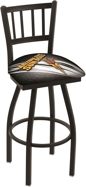 Amazon Co Jp Holland Bar Stool Co L018 25インチ ブラック しわ アリゾナ州 回転式バースツール 刑務所スタイルのバックとピッチフォークロゴ付き スポーツ アウトドア