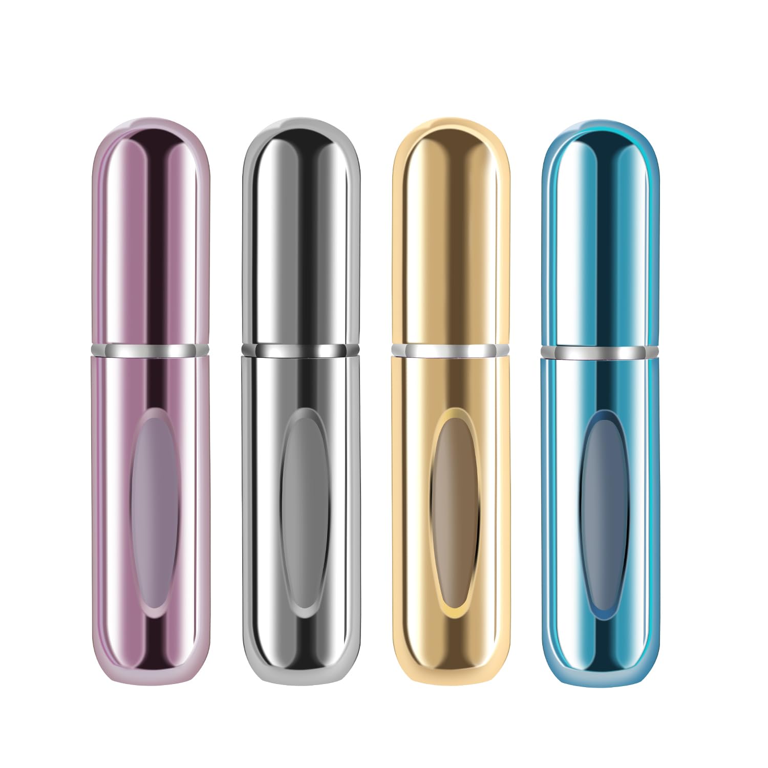 Photo 1 of Yamadura Portable Mini Refillable Atomizer Perfume Bottle, 5ml Refillable Atomizer Perfume Spray, Scent Pump Case for Traveling and Outgoing (4 Pack)
