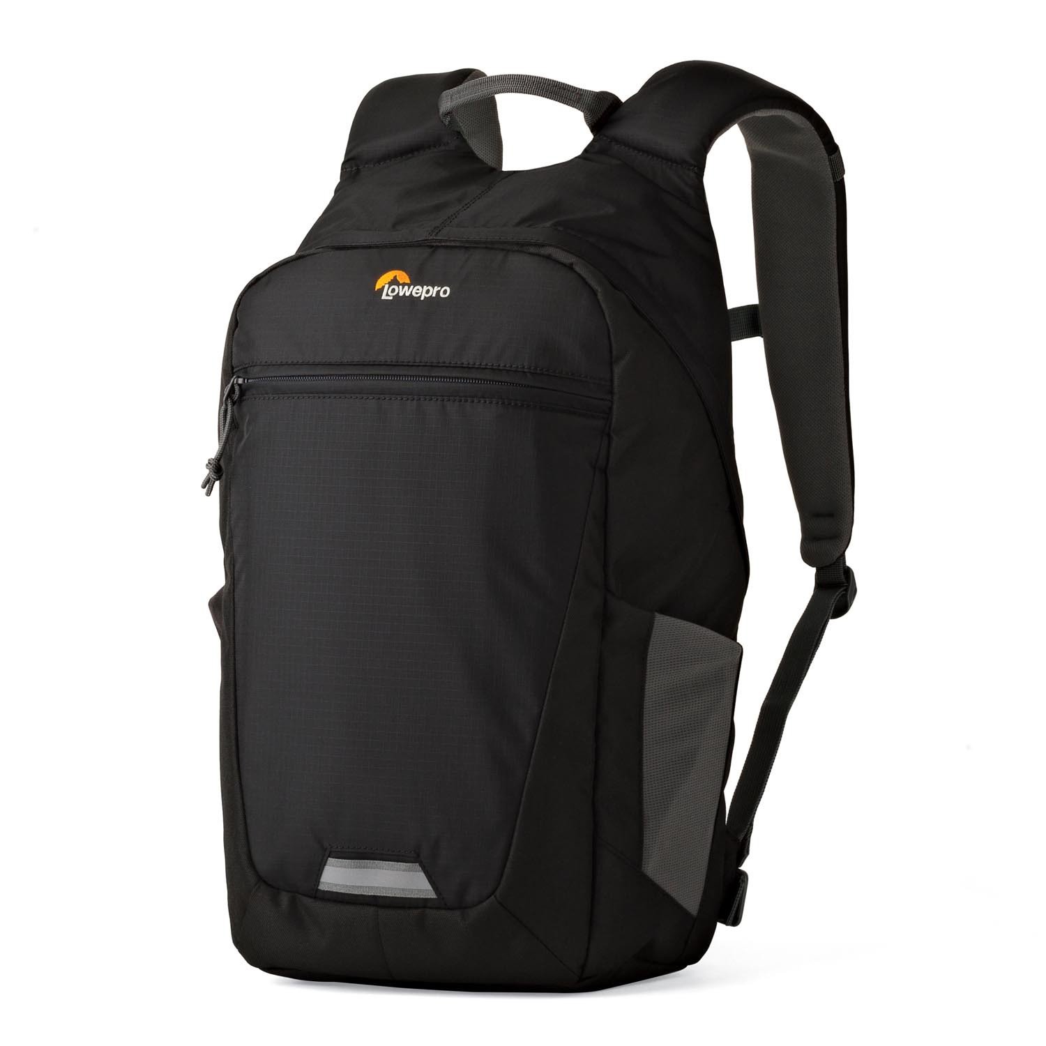 Lowepro LP36955-PWW, BP 150 AW II Photo Hatchback Bag for Camera, Sporty Daypack, for Camera Gear, Personal Gear, Lightweight, Black/Grey
