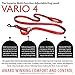 EzyDog Vario 4 Multi-Function Adjustable Dog Leash and Slip Lead - Converts to 6 Foot or 3 Foot - Perfect for Training and Reflective for Nighttime Safety - for Large and Medium Dogs (Black)