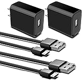 2 Pack Micro USB Fast Charger Charging Cable Cord for Bose SoundLink Color Speaker I, II, III, Bose SoundLink Mini 2 II, Micro, SoundLink Revolve, Revolve Plus, Soundwear Companion Bluetooth Speaker