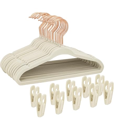 Kids Velvet Hangers - 25 Pack, Non-Slip, Slim Design For Shirts, Dresses & Pants - Saves Closet Space - View #11