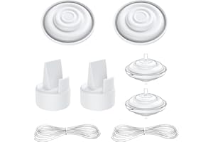 BALIME Breast Pump Parts Compatible with Spectra S1/S2/9 Plus, Duckbill Valves, Backflow Protector Membrane and Tubes (Not Original Spectra Accessories)