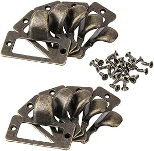 iHOMIKI Puerta Antigua Perilla del gabinete con Tornillos de Bronce