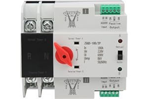 Dual Power Automatic Transfer Switch Dual Power Generator Changeover Switch ZGQ5-100/2P 220V Self Cast Conversion