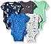 Rosie Pope Boys Baby 5 Pack Bodysuits, Space Theme, 3-6 Months