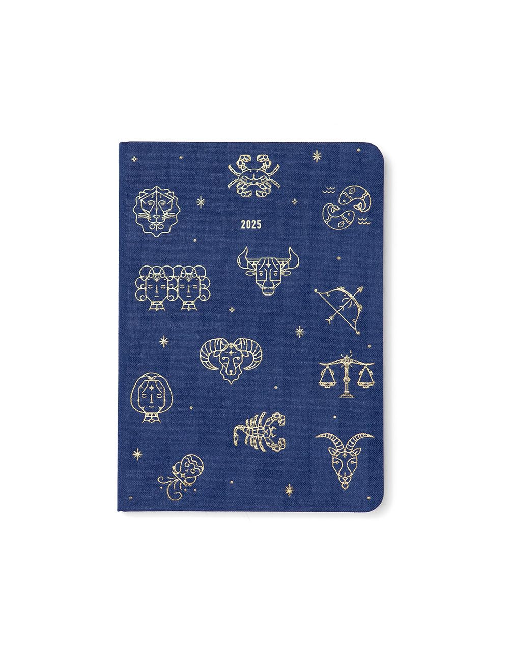 Letts of London Zodiac A6 week to view 2025 diary - midnight