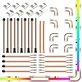 BTF-LIGHTING FCOB COB 12mm 3Pin Connector Kit,L-Shaped,Dual-End with Wire,Strip to JST,3PIN JST,Wire to Strip,Gapless Connector etc. for WS2811 IC RGB 720LEDs/m COB LED Light