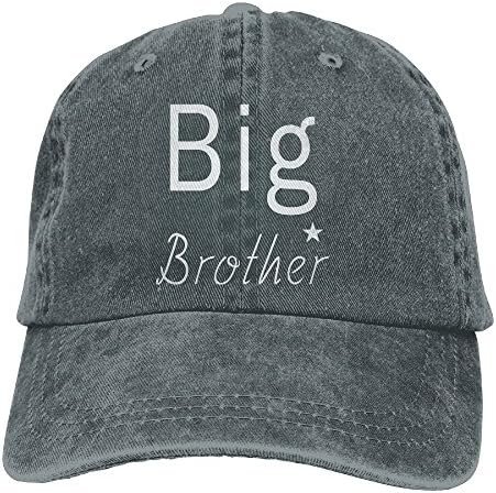 Big Brother Happy Unisex Flat Bill Hip Hop Cap Baseball Hat Head-Wear Cotton Trucker Hats Asphalt