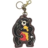 CHALA Wilderness Collection Women's Decorative Key Fob/Coin Purse Accessory (Black Bear)