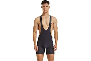 Wayonge Men's Wrestling Singlet Athletic Leotard for Active Wrestling or Workout Jumpsuits Men's Sleeveless Sport Bodysuit