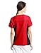 Cherokee Women's V Neck Scrubs Shirt, Red, X-Large