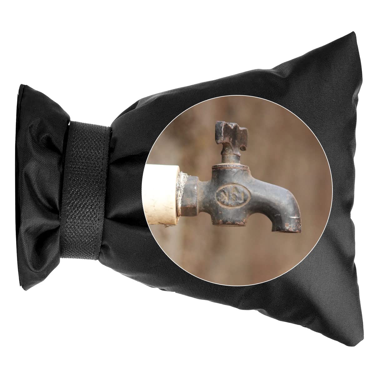 Jagowa 1 Piece Tap Cover Winter Faucet Cover Frost Resistant Insulated Cover Antifreeze Waterproof Tap Protector Outdoor Cosy Tap Cover 15 * 21cm