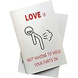 Quadow Love Is Not Having to Hold Your Farts in Anniversary Card, Birthday Card