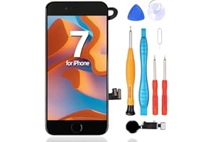 Ayake Screen Replacement for iPhone 7 with Home Button Black, HD Display and 3D Touch Digitizer Full Assembly with Tool Kits for A1778, A1660, A1779