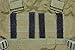 Del Molle Strips for Attaching Tactical ID Patches - for 4-inch high Patches - 4-Count - Black