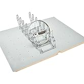 Rev-A-Shelf Kitchen Cabinet Drawer Storage Organizer for Pot and Pan Lid Storage, For 4DPS & 4DPBG Interior Peg Boards, Hold 
