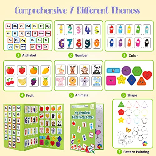 Martiount Montessori Book Quiet Book for Kids Busy Book Travel