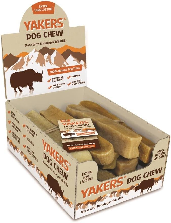 Yakers Dog Chew Medium x 20 Yak Milk Value Box of 20 Chews Save