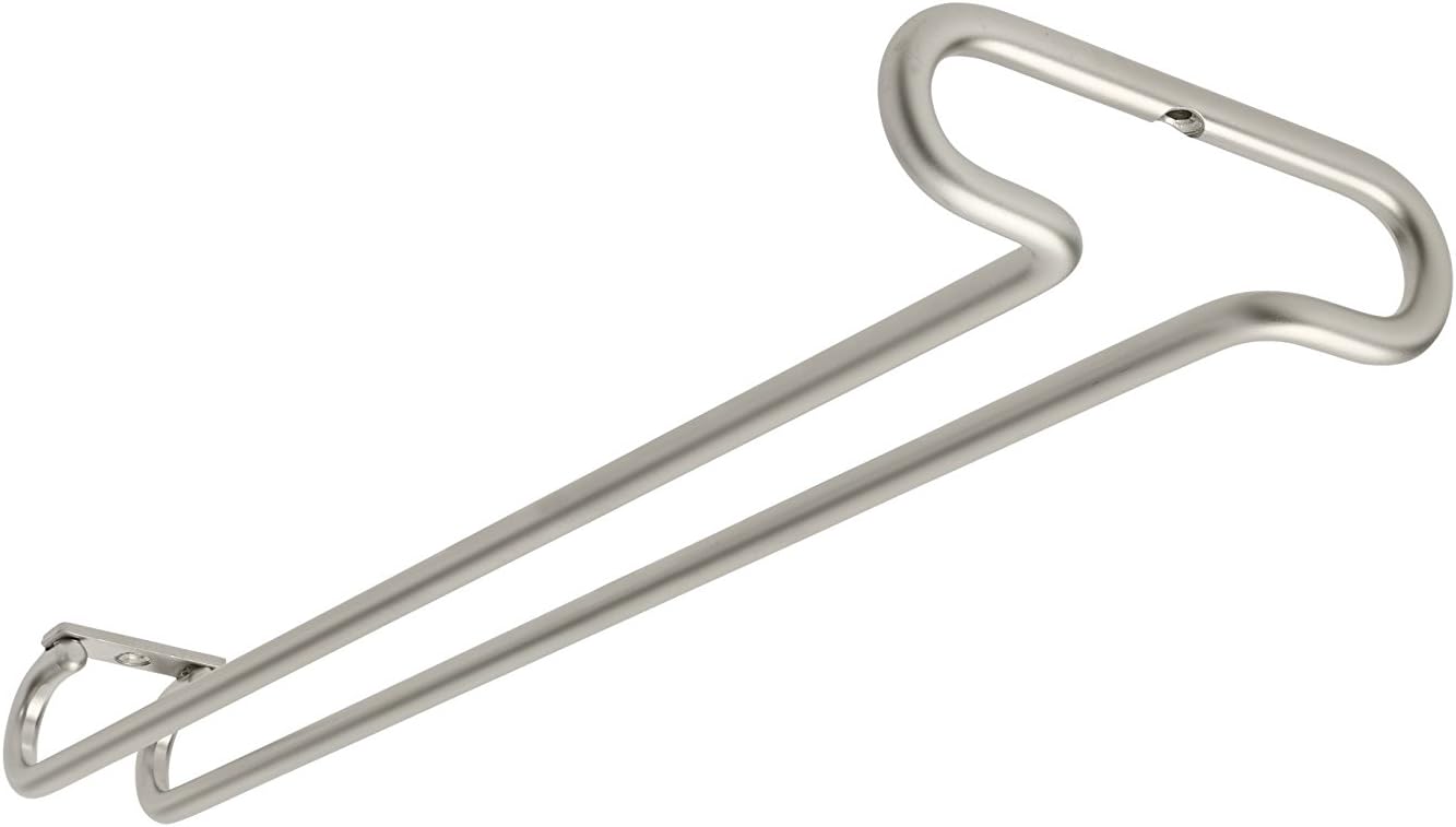 Best wine glass rack under cabinet nickel