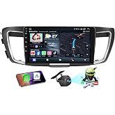 [8Core 4+64G] Car Radio for Honda Accord 9th EX-L 2013 2014 2015: 10.1" 1280 * 800 Touchscreen Stereo with Wireless CarPlay Android Auto 5G WiFi GPS Bluetooth FM AM 36EQ RDS SWC Backup Camera