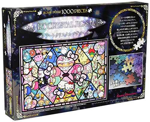 Ensky Sanrio Characters Stained Glass Art Crystal Jigsaw Puzzle (1000 Pieces)